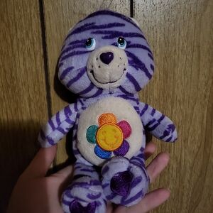 Care Bear Jungle Small Purple Harmony Bear Striped Plush Toy Y2K Small
